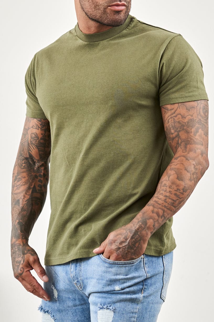Camiseta Premium Básica | Verde Oliva