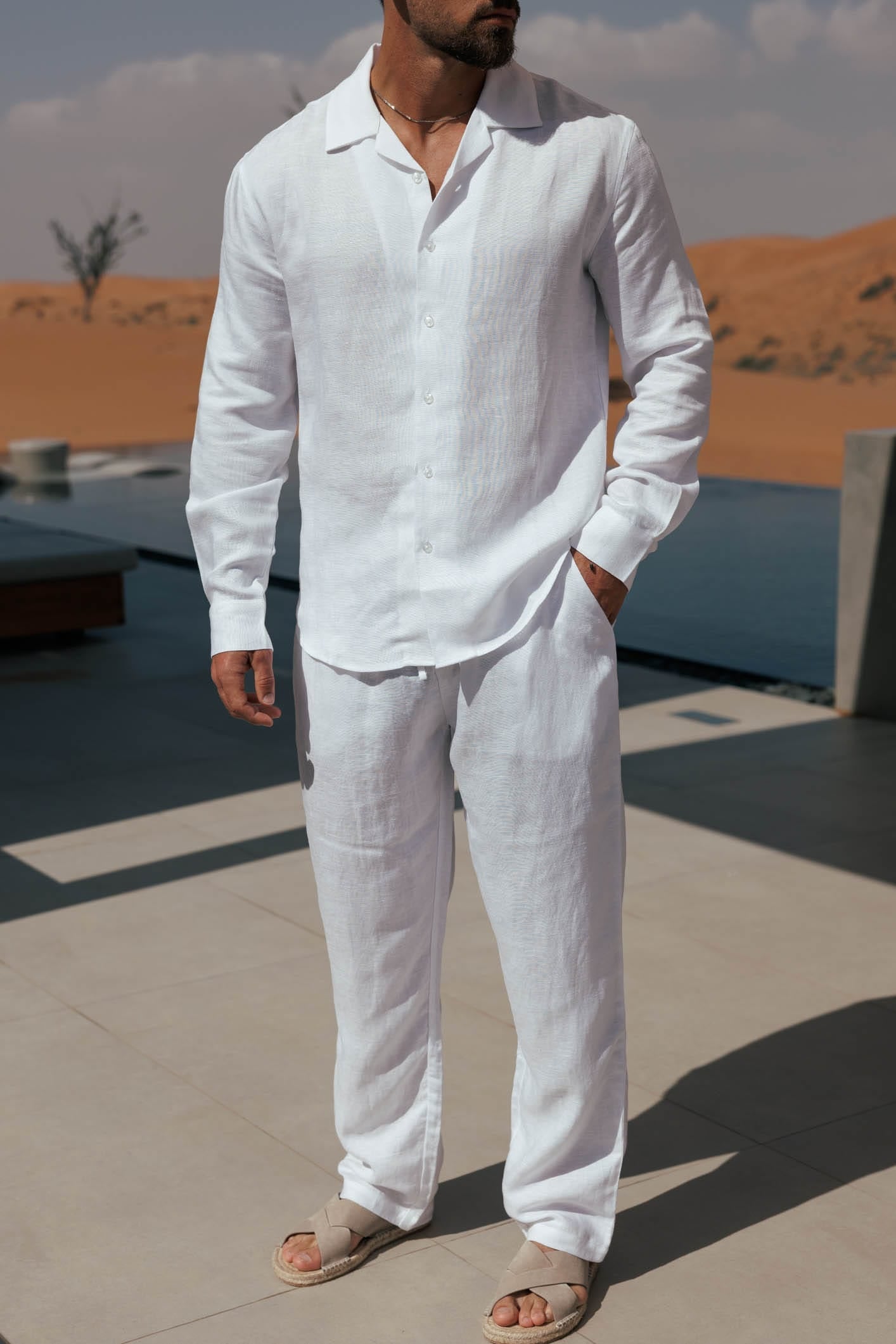 Pantalón de Lino | Blanco