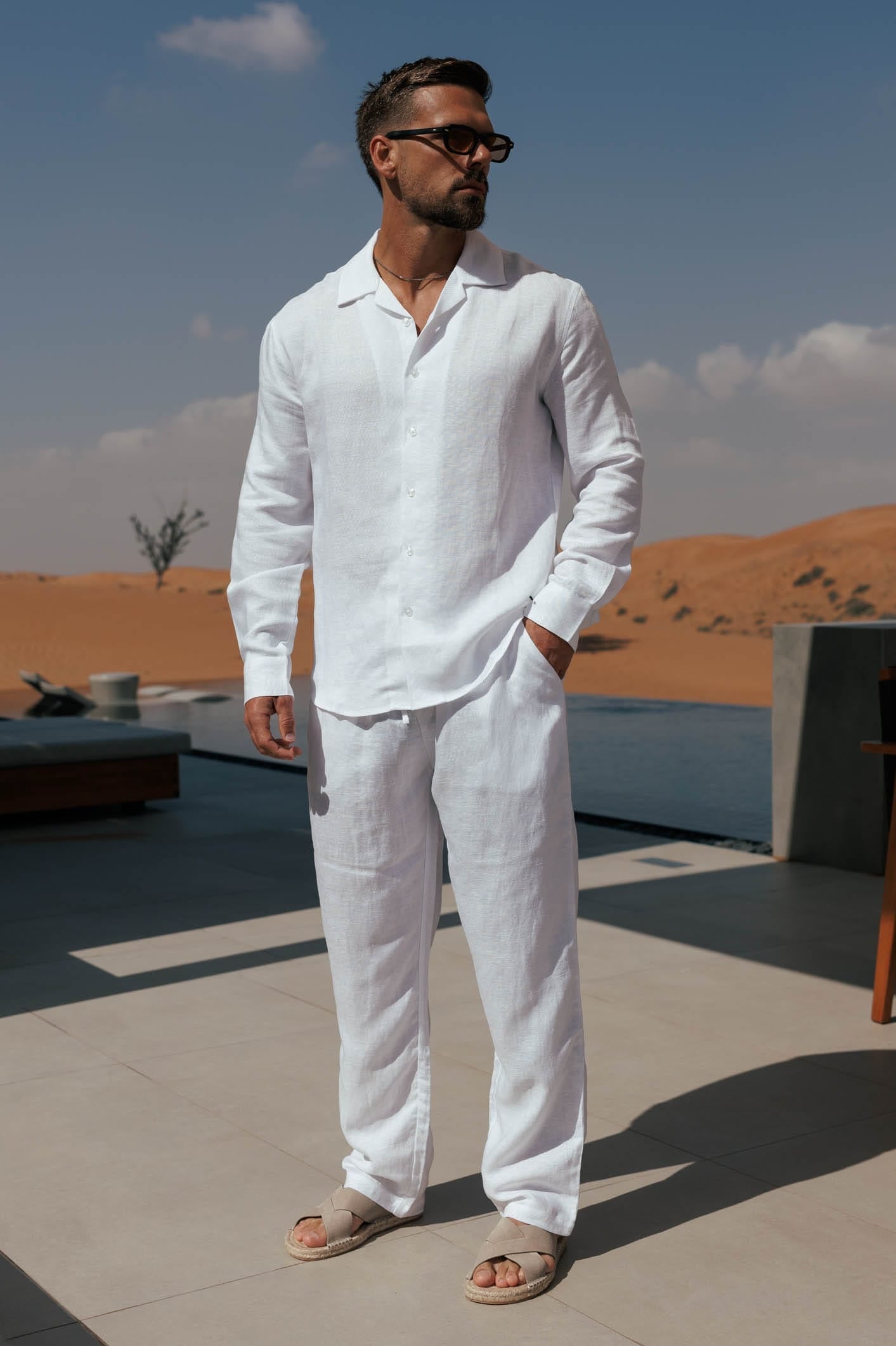 Pantalón de Lino | Blanco