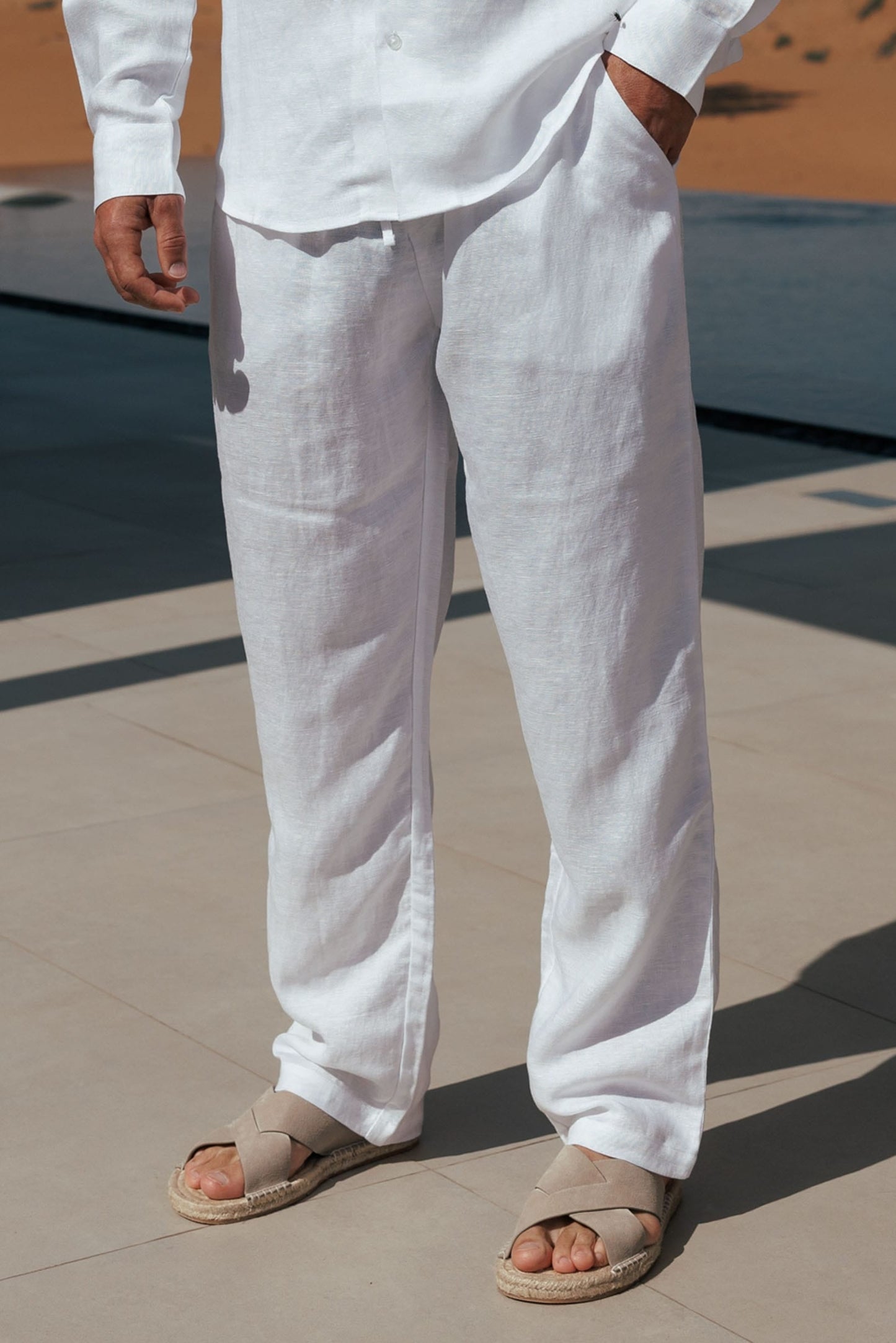 Pantalón de Lino | Blanco