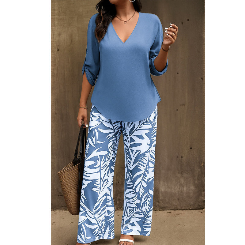 Conjunto de dos piezas estampado