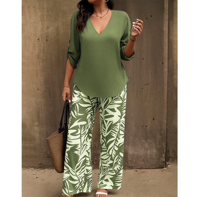 Conjunto de dos piezas estampado