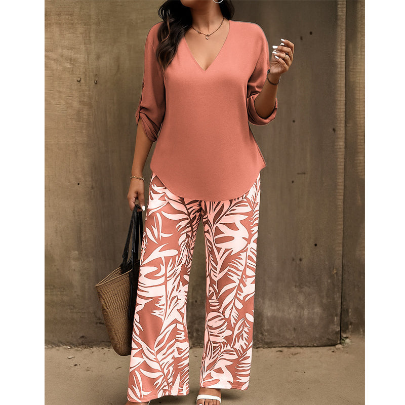 Conjunto de dos piezas estampado