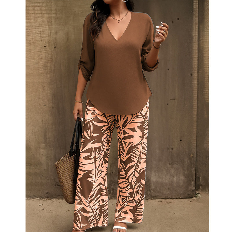 Conjunto de dos piezas estampado