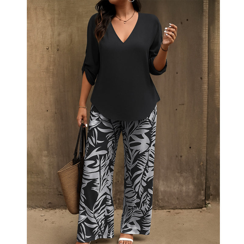 Conjunto de dos piezas estampado