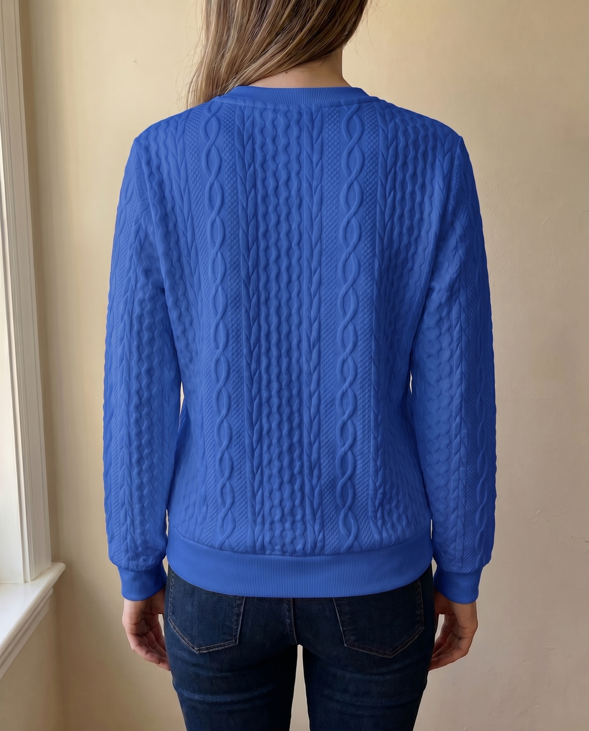 Jersey texturizado con cremallera