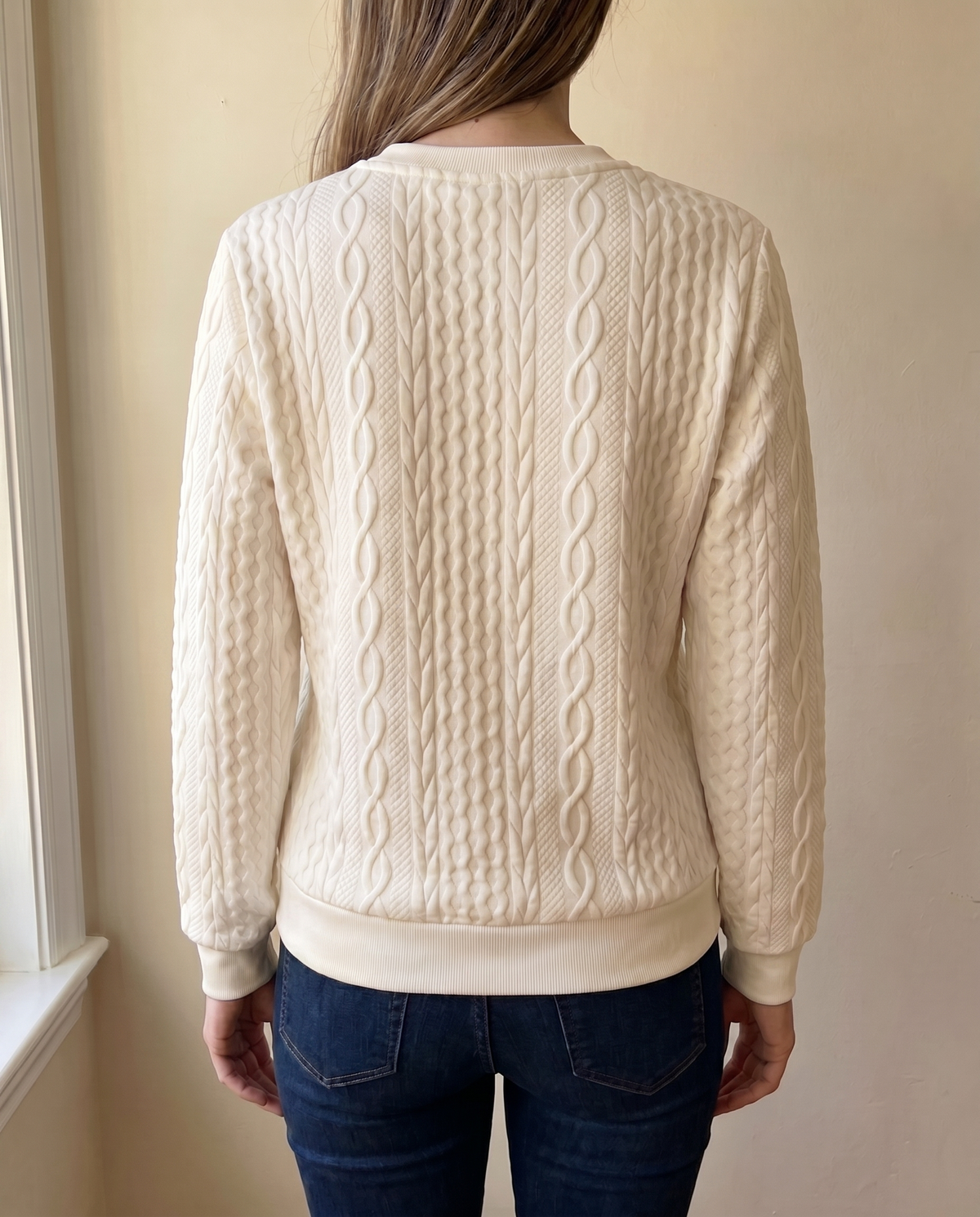 Jersey texturizado con cremallera