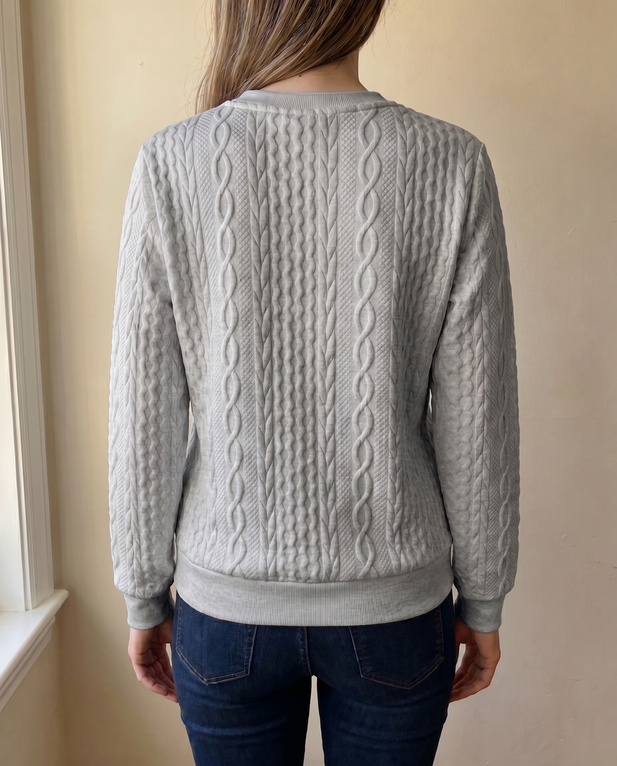 Jersey texturizado con cremallera