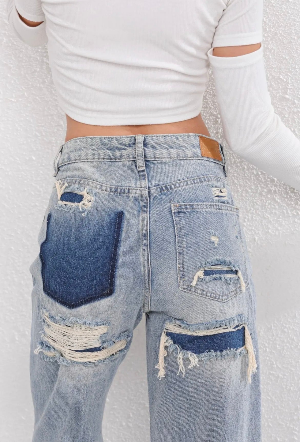 Jeans rotos efecto desgastado