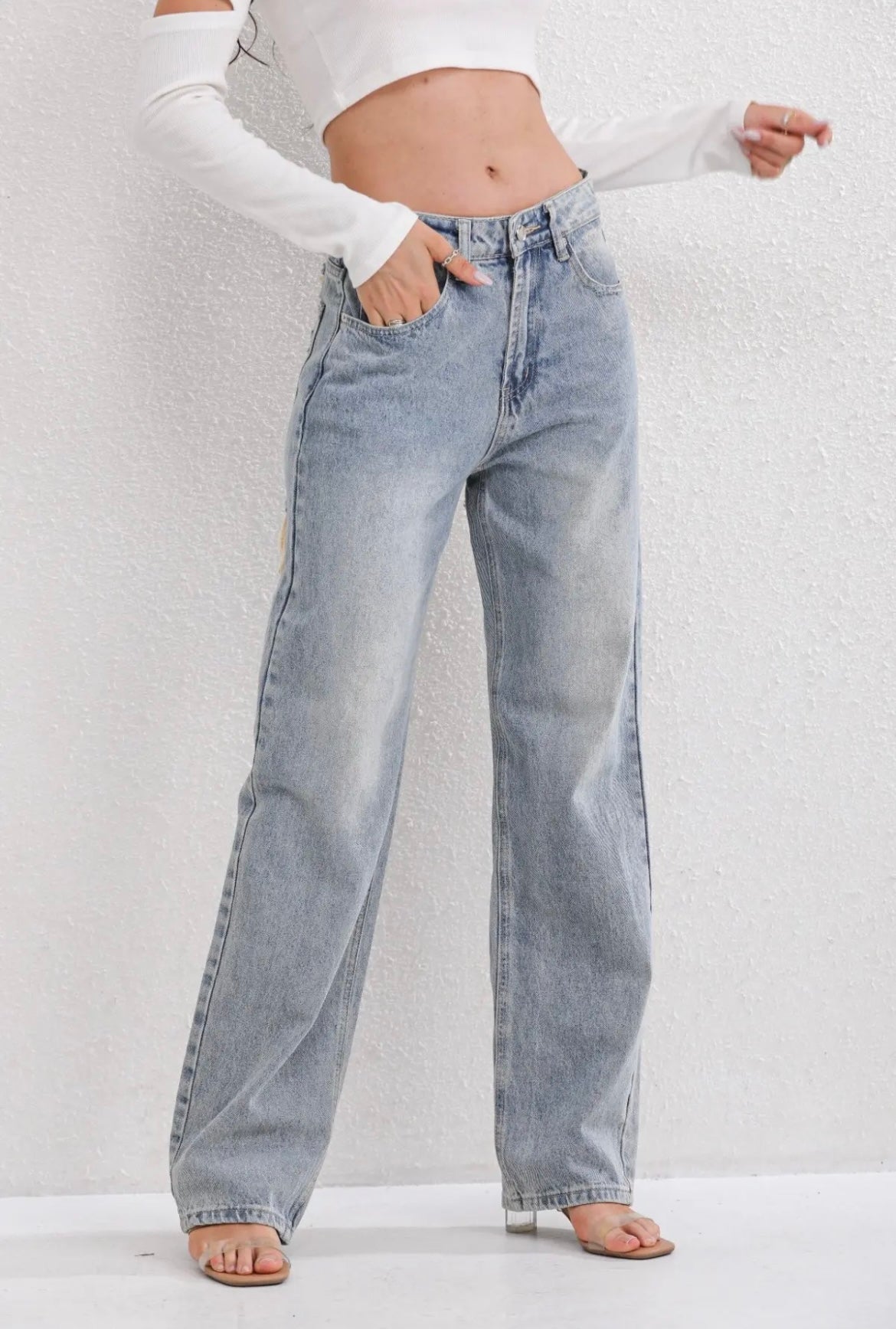 Jeans rotos efecto desgastado